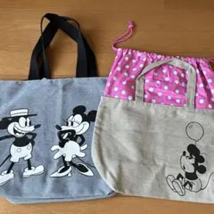 ミッキー ミニー トートバッグ 2点セット未使用商品