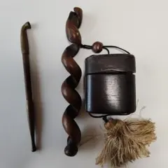 胡桃骸骨根付け煙管入れ煙管セット珍品ハンドメイド 胡桃骸骨根付け煙管入れ煙管セット珍品ハンドメイド - メルカリ
