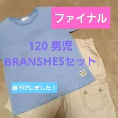 セール　 120　BRANSHES　 男児　ボーダー　Tシャツ&パンツ