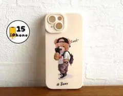 iPhone15 ケース　Bear　熊　クマ　カバー　スマホケース　スマホカバー