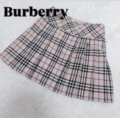 Burberry Blue Label チェック柄プリーツスカート 38