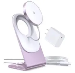 MagSafe対応 ワイヤレス充電器 スタンド付 iPhone用