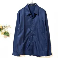 3 長袖 シャツ 光沢あり コットン100% カジュアル 無地 シンプル