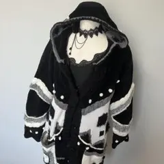 フェアリーグランジ y2k コケット 森ガール ポップコーン ニットコート