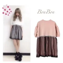 BonBon ドットチュールレイヤードワンピースのサムネイル