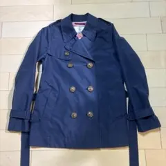 【美品】AIGLE WINDSTOPPER トレンチコート ネイビー　Sのサムネイル