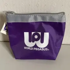 ワールドペガサス ポーチ パープル 未使用