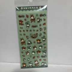 正規品　SWIMMER スイマー 立体シール バンビときのこのなかま