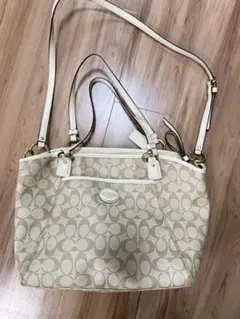 COACH ベージュ バッグ