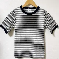 【新品タグ付き】CIAOPANIC ボーダー Tシャツ 半袖 リブT トップス