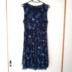 【即決価格】axes femme チュニック ワンピース 紺 ネイビー