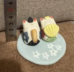 陶器製 ひな祭り人形 セット