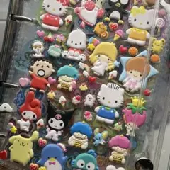 ラスト3点　サンリオキャラクターズ　ぷっくりシール　キティ　マイメロ　クロミ