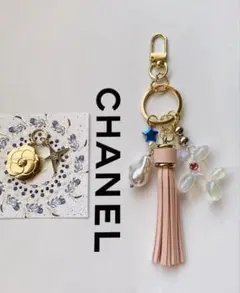 CHANEL _シャネル_ 2025限定カメリア_チャーム＆キーリング