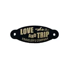 トラベラーズノート　レザータグ　ブルー　LOVE AND TRIP
