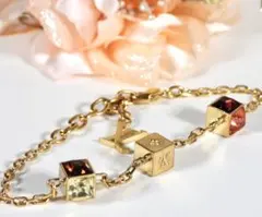 Louis Vuitton キューブ ブレスレット ゴールド　ルイヴィトンのサムネイル