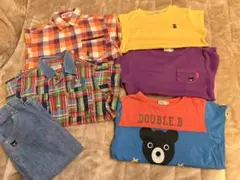 ミキハウス　ダブルB春服　長袖シャツ　ロンT ジーパン　120cm