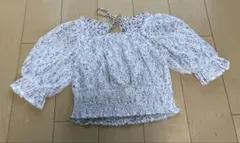 OLIVE des OLIVE　花柄フリルパフスリーブトップス