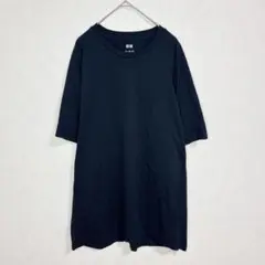 ユニクロ 大きい XL ドライEX Tシャツ ブラック 速乾 半袖 a1846