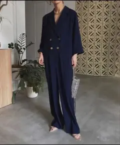 ジャンプスーツ 長袖