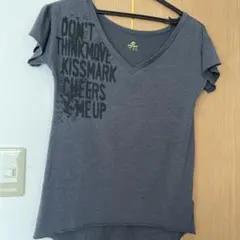 kissmark VネックTシャツ Sサイズ グレーのサムネイル