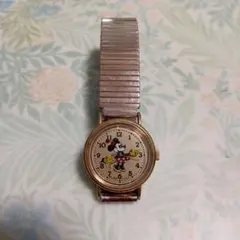 ミッキーマウス アナログ腕時計 メタルバンド　Y481-0850