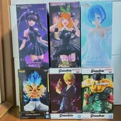 プライズフィギュアまとめ売り　6個　Grandista クラピカ　四葉　レム
