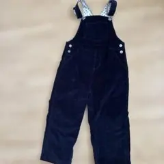 プチバトー　ネイビー サロペット コーデュロイ