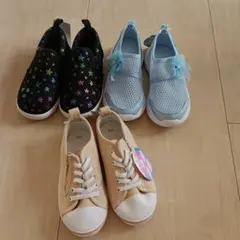 新品　キッズ　シューズ　靴　スニーカー　3足