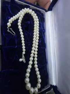 美品】ジュエリーマキ アコヤ真珠 パールネックレス フラワー シルバー