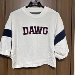 wego 刺繍 五分袖カットソー Fサイズ