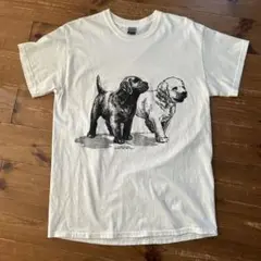 Tシャツ GILDAN 犬 両面 後ろ姿 アニマル ラブラドールレトリバー