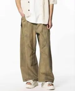 Three-Dimensional Cutting Denim Pants 01のサムネイル