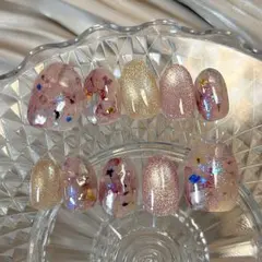 現品　オーダー　ニュアンス　インクネイル　マグネット　押し花　ドライフラワー