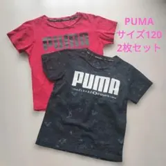 PUMA Tシャツ 2枚セット 赤 黒 サイズ120