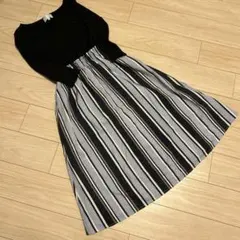 ROPÉ PICNIC ストライプ ロングワンピース 38