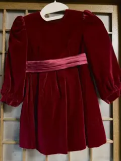 ワインレッド ベルベット ドレス
