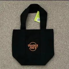 TRADER JOE'S ハロウィン ミニトートバッグ ブラック キャンバス