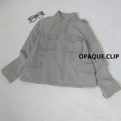 OPAQUE.CLIP　ミリタリージャケット 　オリーブ色　М　春秋