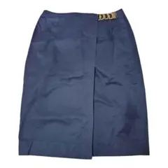 CELINE セリーヌ コットン100％ ラップスカート ブラックのサムネイル