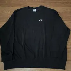 NIKE ナイキ スウェット ワンポイントロゴ 裏起毛 黒 L ペイズリー