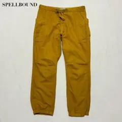SPELLBOUND リネンワークパンツ カーゴパンツ マスタード 32 日本製のサムネイル