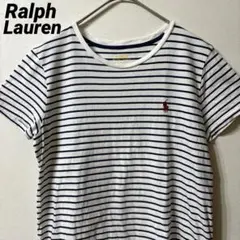 Ralph Lauren ポロラルフローレン 半袖 Tシャツ ボーダー ロゴ刺繍のサムネイル
