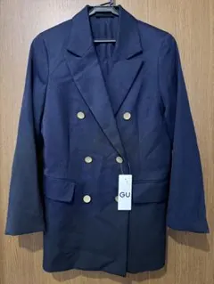 【新品】GU ジーユー ダブルブレスト ブレザー 紺ブレ ジャケット S 完売品