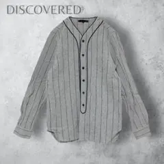 【DISVOVERED】　ディスカバード　ベースボールシャツ　長袖　グレーのサムネイル