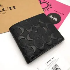 COACH　メンズ折り財布　新作モデル　小銭入れ付き・新品未使用
