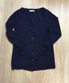 grove ネイビー Vネックカーディガン M