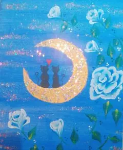 専用ページご購入出来ません　❀ブルーローズ❀黒猫