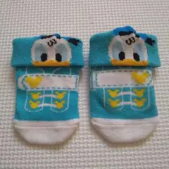 ディズニーリゾート ドナルド靴下 サイズ約9〜12cm