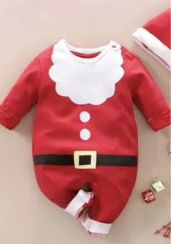ロンパース　クリスマスサンタコスプレベビー